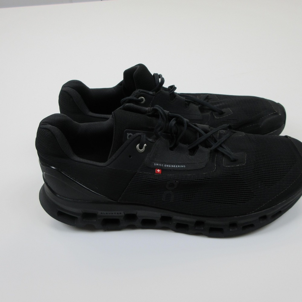 On Running Shoes Mens Size 14 Black Mesh CloudStratus Athletic Sneakers 39.99214